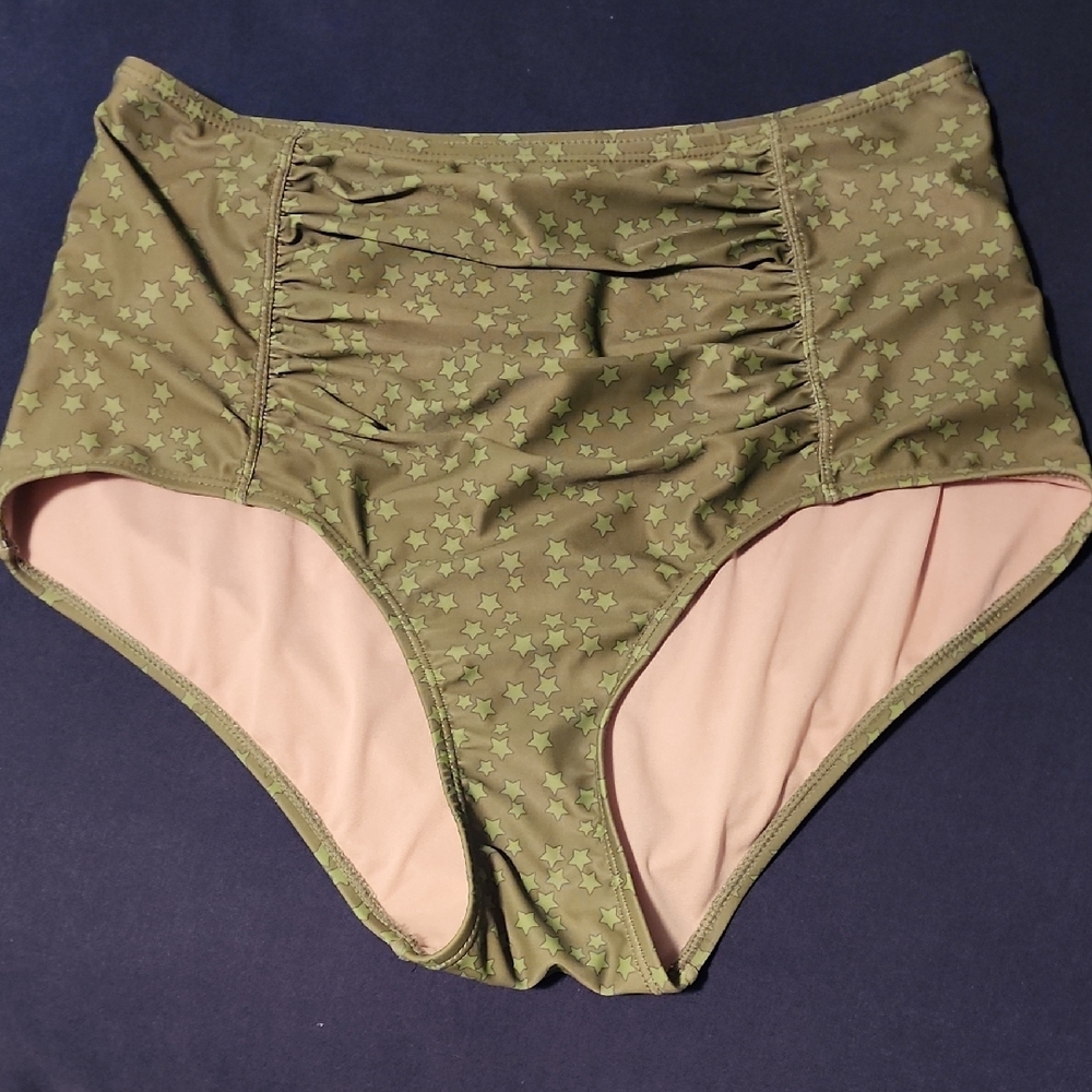 Kortni Jeane Ruched  Swim Bottoms